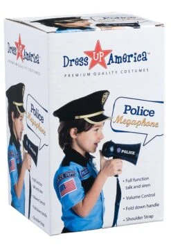 Police Megaphone Costume Accessory 9 Police Megaphone Costume Accessory -Halloween Night Deals Store police megaphone alt 4