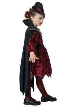 Girl's Posh Vampire Toddler Costume Dress -Halloween Night Deals Store posh vampire toddler costume alt 2