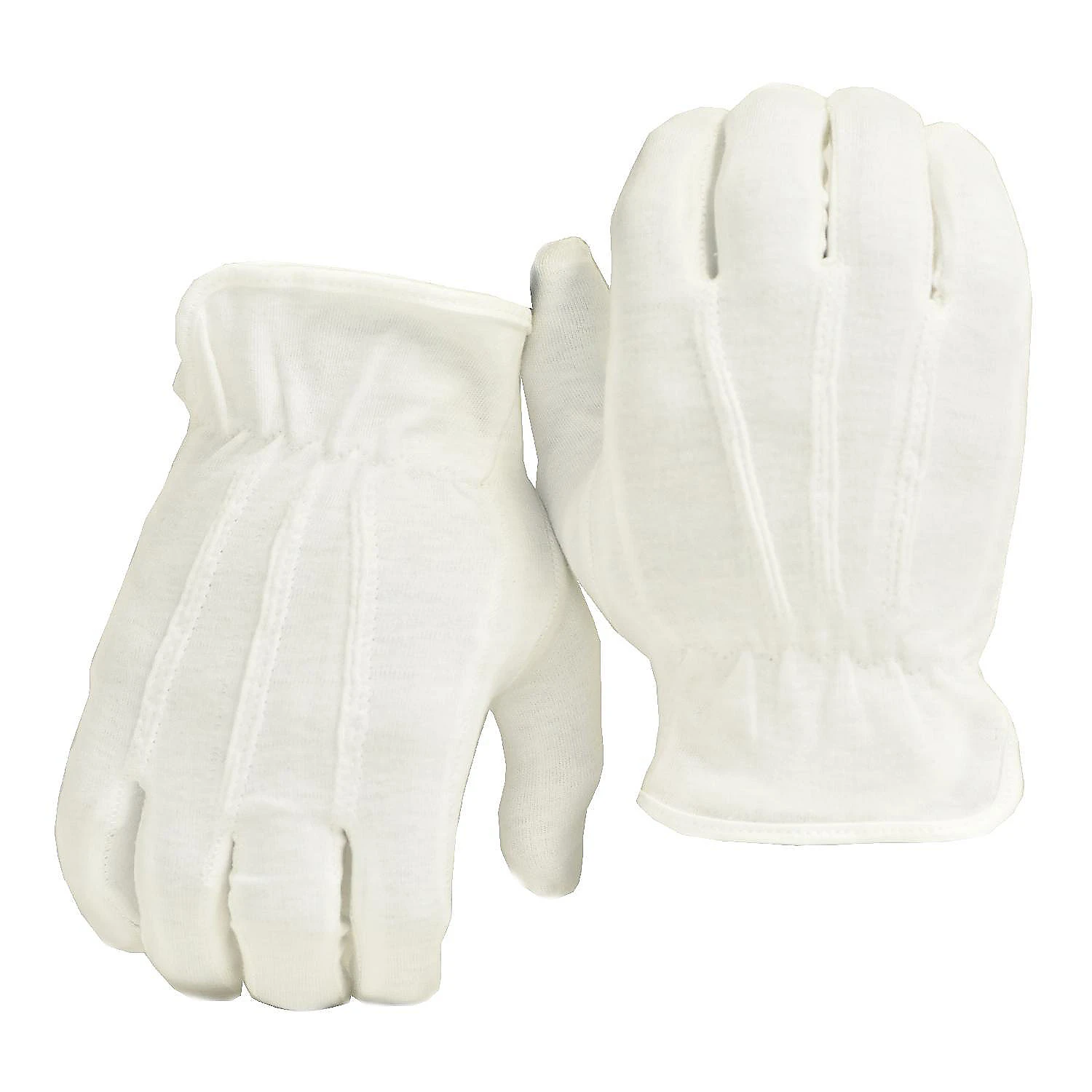 Premium White Cotton Marching Band Parade Formal Dress Gloves 2 Premium White Cotton Marching Band Parade Formal Dress Gloves - Image 2