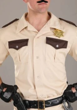 Plus Size Men's Reno 911 Deluxe Lt. Dangle Costume -Halloween Night Deals Store reno 911 deluxe plus size adult lt dangle costume alt 2