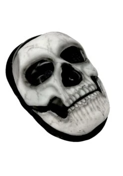 Self-Adhering Skeleton Costume Mask With Separate Jaw Piece -Halloween Night Deals Store self adhering skeleton mask with separate jaw pc alt 4