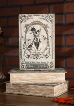 Set Of Three Fright Night 9" Book Boxes Decoration -Halloween Night Deals Store set of three 9 fright night book boxes alt 4