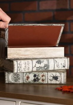 Set Of Three Fright Night 9" Book Boxes Decoration -Halloween Night Deals Store set of three 9 fright night book boxes alt 7