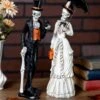 Set Of 2 Resin 13-Inch Skeletons Decoration
