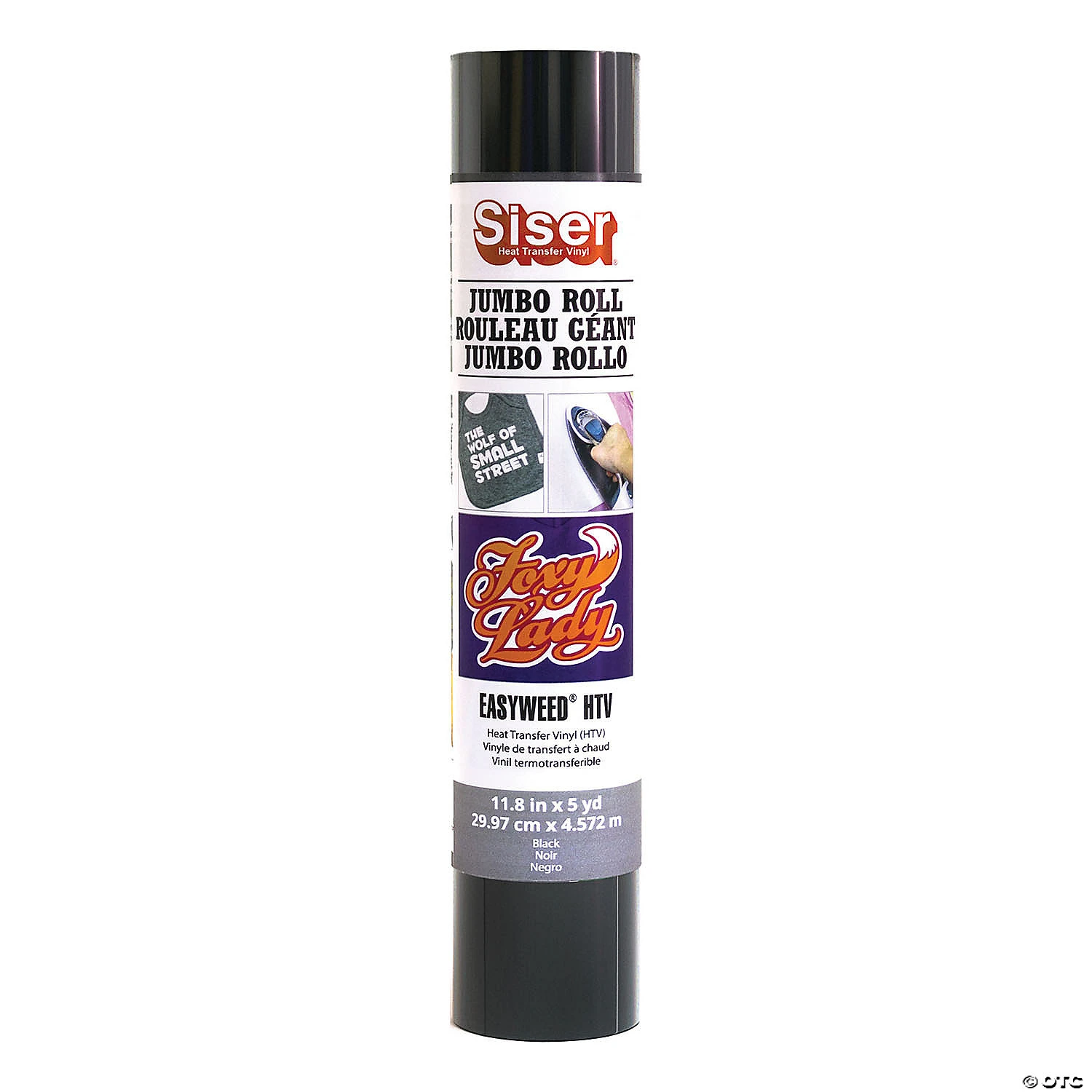 Siser EasyWeed HTV Vinyl 11.8"X5yd Roll-Black 1 Siser EasyWeed HTV Vinyl 11.8"X5yd Roll-Black