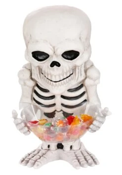 Skeleton-inspired Candy Bowl Holder -Halloween Night Deals Store skeleton candy bowl holder alt 2
