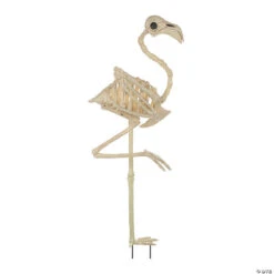 Skeleton Flamingo Halloween Decoration
