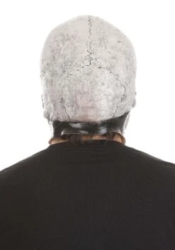 White Full Face Skeleton Mask For Adults -Halloween Night Deals Store skeleton full face mask white alt 4