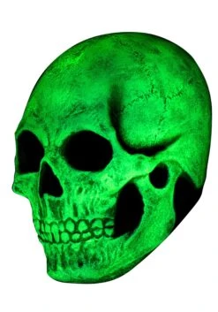 Glow In The Dark Skull Mask For Adults -Halloween Night Deals Store skull glow in the dark alt 6