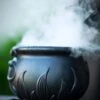 Smoking Witch Cauldron Decoration