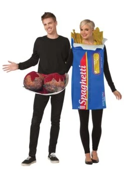 Spaghetti And Meatballs Costume For Couples