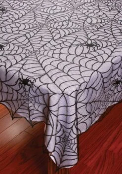 Fun World Lace Decorative Spiderweb Tablecloth