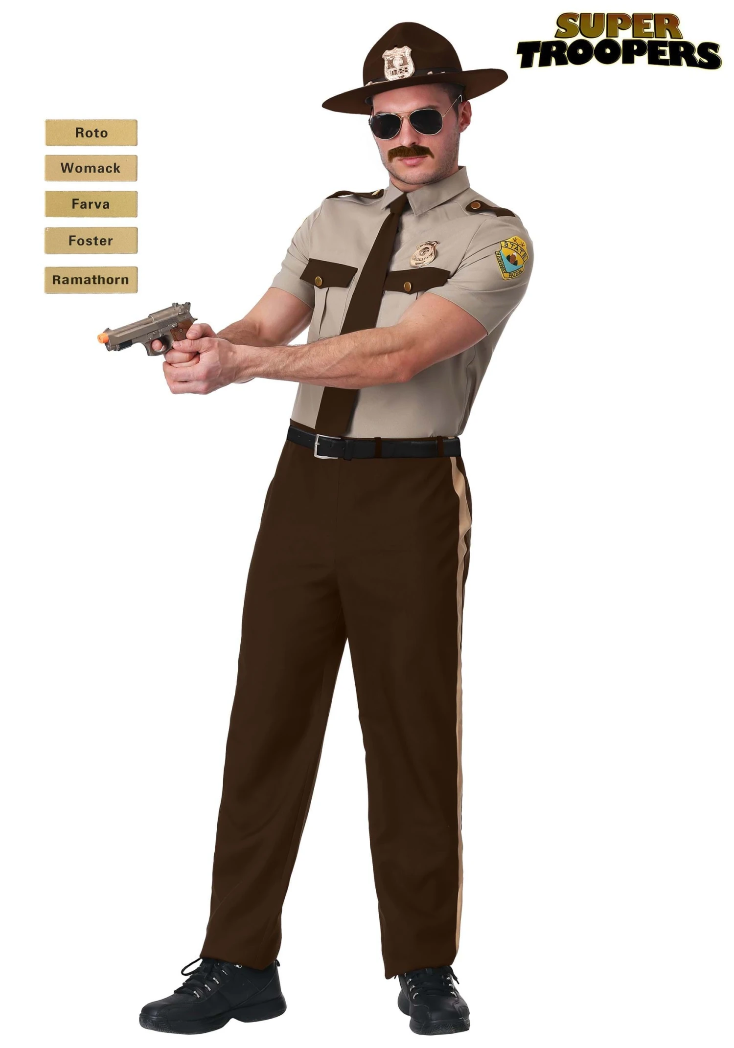 Plus Size Super Troopers State Trooper Costume For Adults 1 Plus Size Super Troopers State Trooper Costume For Adults