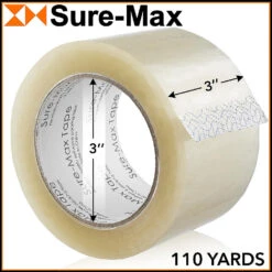 Sure-Max 12 Rolls 3" Extra-Wide Clear Shipping Packing Moving Tape 110 Yard/330' Ea -2mil -Halloween Night Deals Store sure max 12 rolls 3 extra wide clear shipping packing moving tape 110 yard 330 ea 2mil14395897 a02NOWA