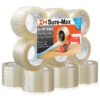 Sure-Max 12 Rolls 3" Extra-Wide Clear Shipping Packing Moving Tape 110 Yard/330' Ea -2mil