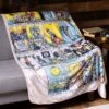 Tarot Cards Comfy Throw Blanket