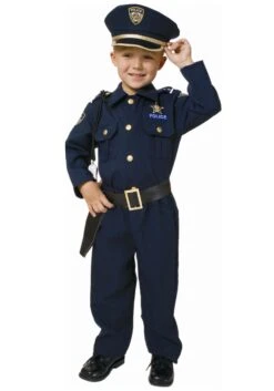 Deluxe Police Officer Toddler Costume
