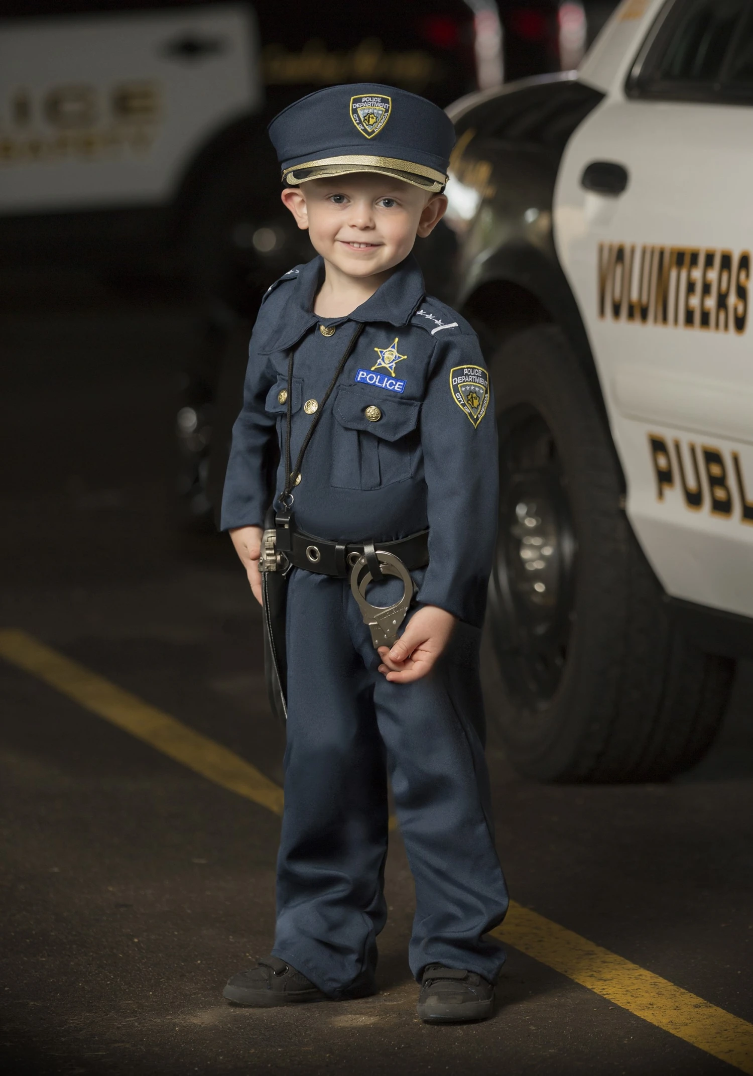 Deluxe Police Officer Toddler Costume 2 Deluxe Police Officer Toddler Costume - Image 2