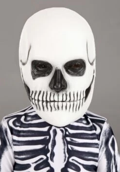 White Skeleton Toddler Costume -Halloween Night Deals Store toddler white skeleton costume alt 2