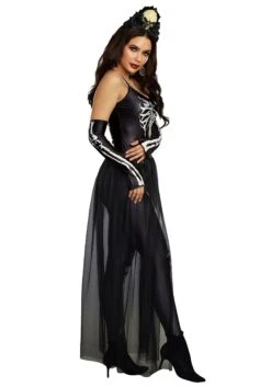 Dreamgirl Bare Bone Skeleton Babe Women's Costume -Halloween Night Deals Store womens bare bone babe costume alt