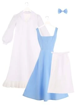 Belle Blue Dress Costume For Women From Disney's Beauty And The Beast 21 Belle Blue Dress Costume For Women From Disney's Beauty And The Beast -Halloween Night Deals Store womens beauty and the beast belle blue dress alt 1