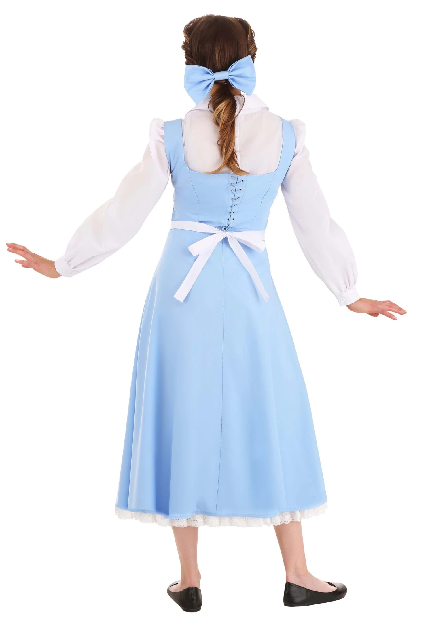Belle Blue Dress Costume For Women From Disney's Beauty And The Beast 4 Belle Blue Dress Costume For Women From Disney's Beauty And The Beast - Image 4