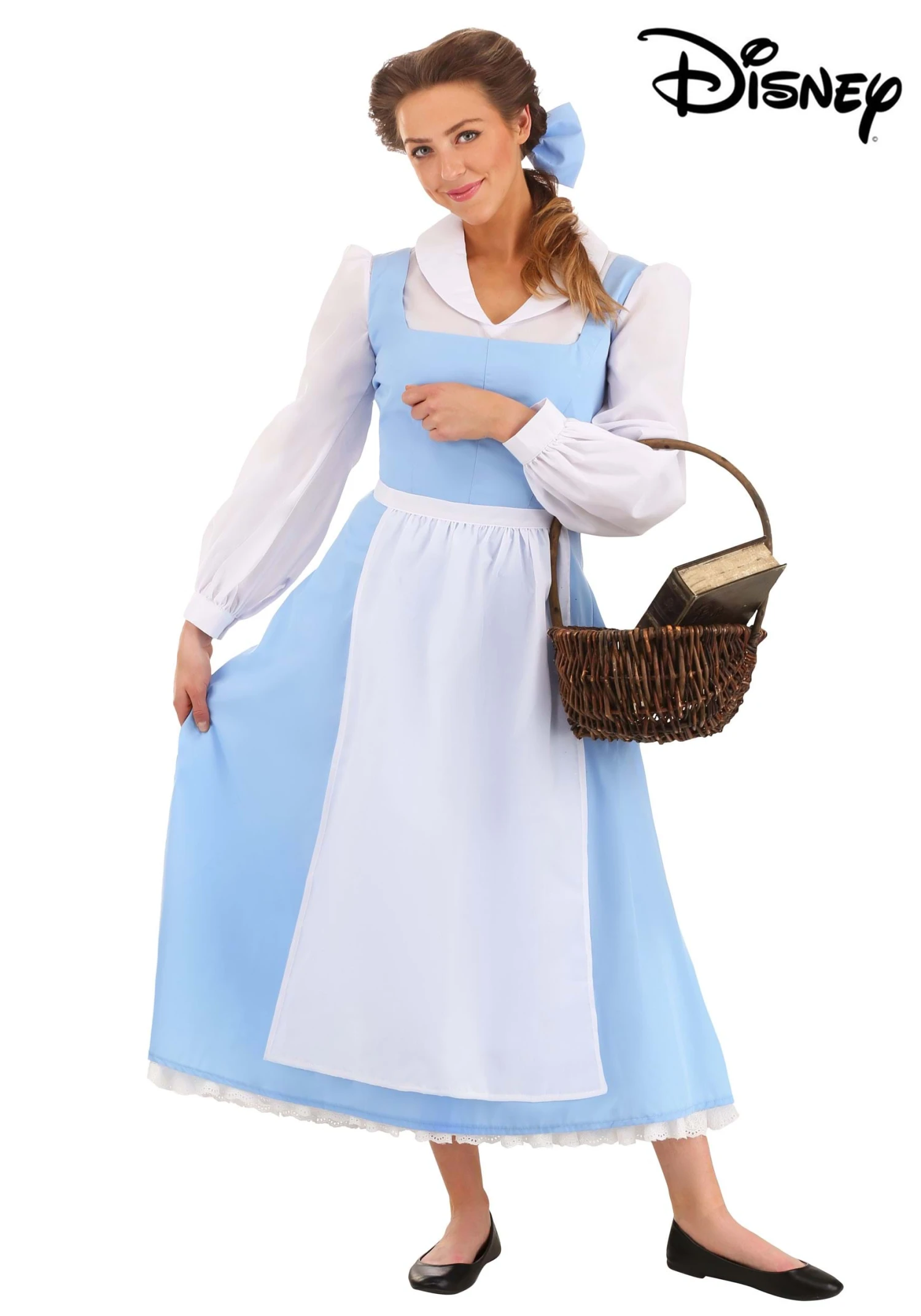 Belle Blue Dress Costume For Women From Disney's Beauty And The Beast 3 Belle Blue Dress Costume For Women From Disney's Beauty And The Beast - Image 3