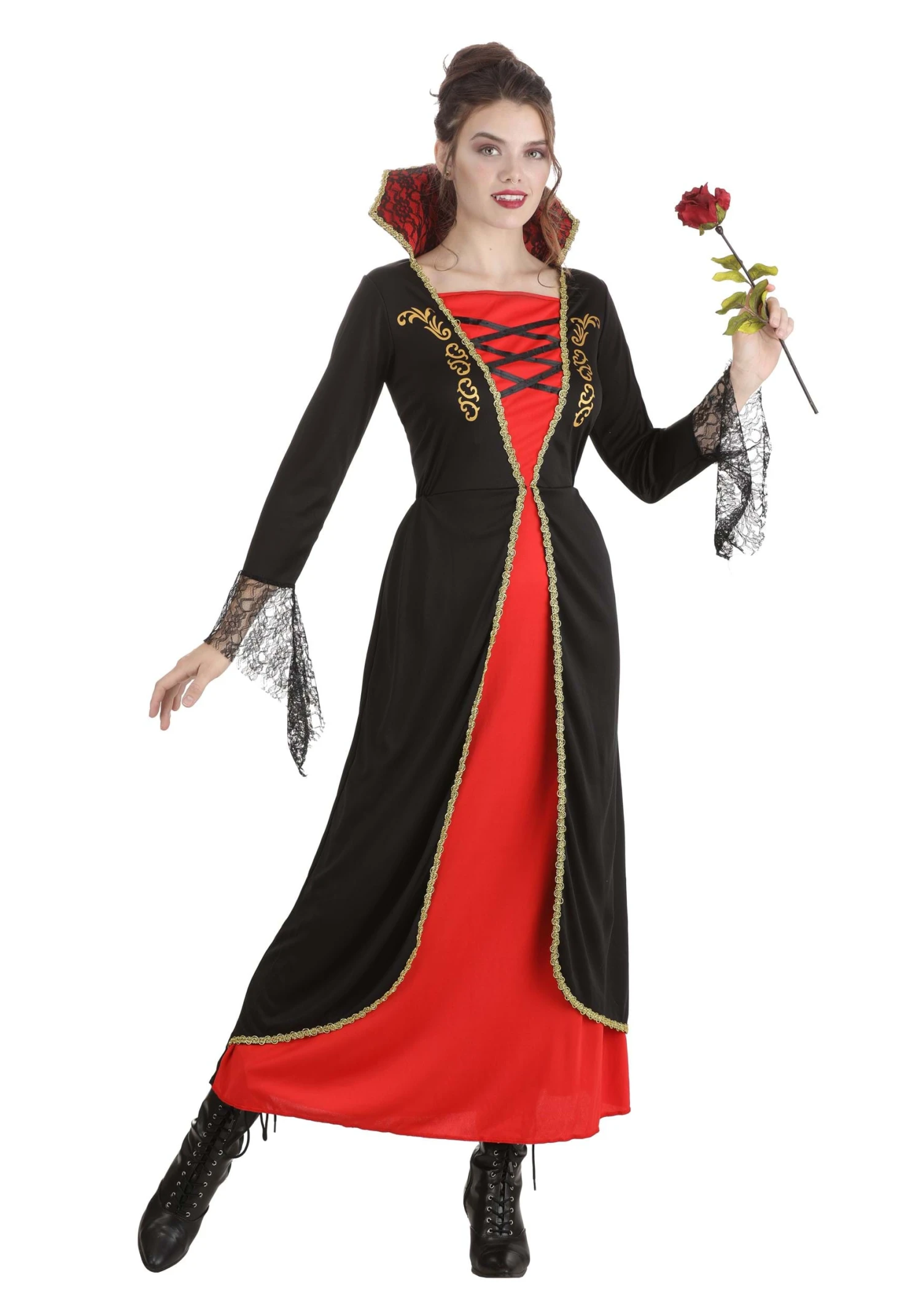 Women's Classic Vampire Costume Dress 1 Women's Classic Vampire Costume Dress