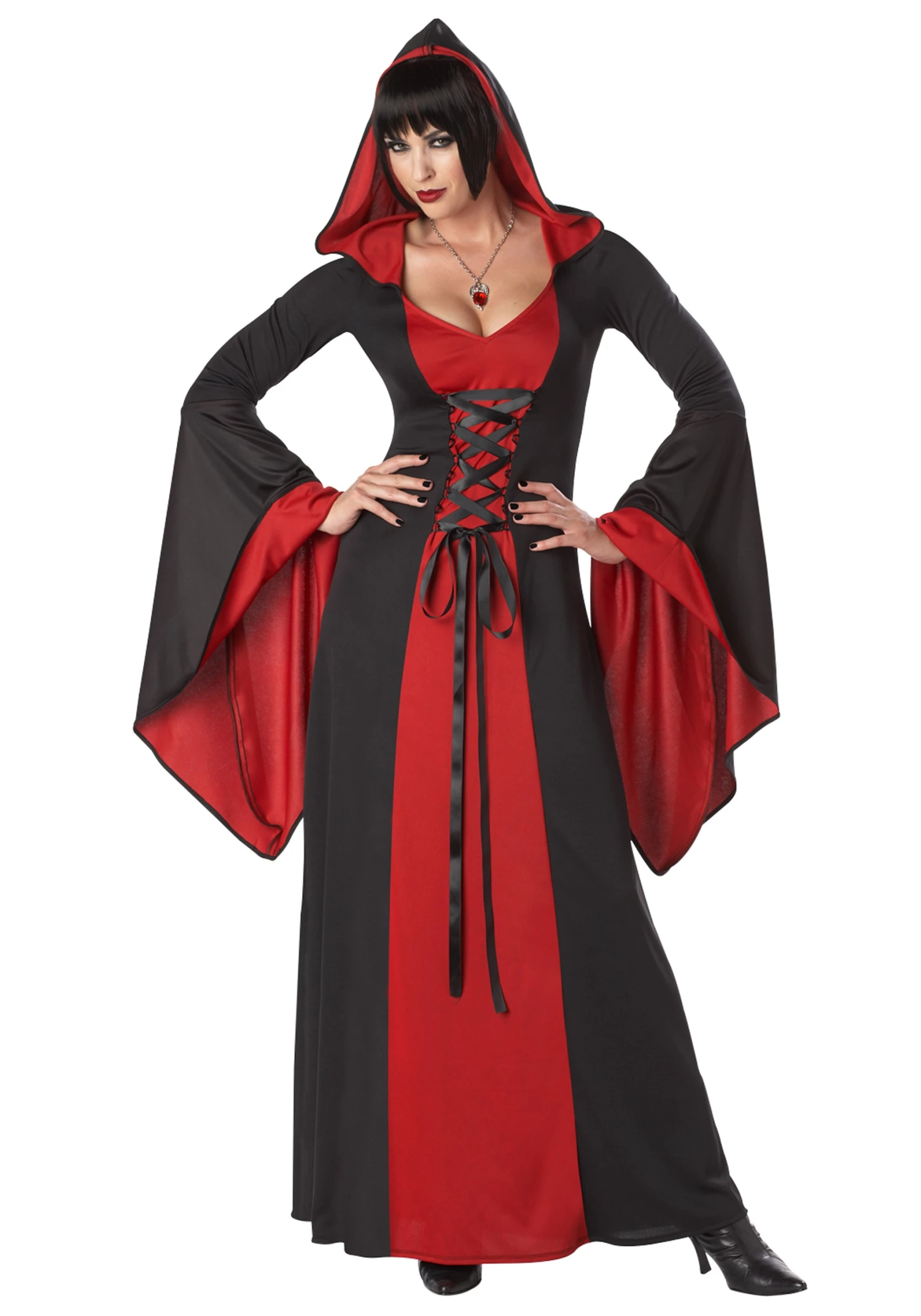Deluxe Hooded Robe Costume For Women 1 Deluxe Hooded Robe Costume For Women
