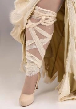 Women's Plus Size Full Length Mummy Costume -Halloween Night Deals Store womens full length mummy alt 2