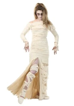 Women's Full Length Mummy Costume -Halloween Night Deals Store womens full length mummy alt 3 1