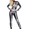 Glamorous Skeletal Beauty Women's Costume
