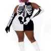 Dreamgirl Plus Size Parti-Skeleton Costume For Women