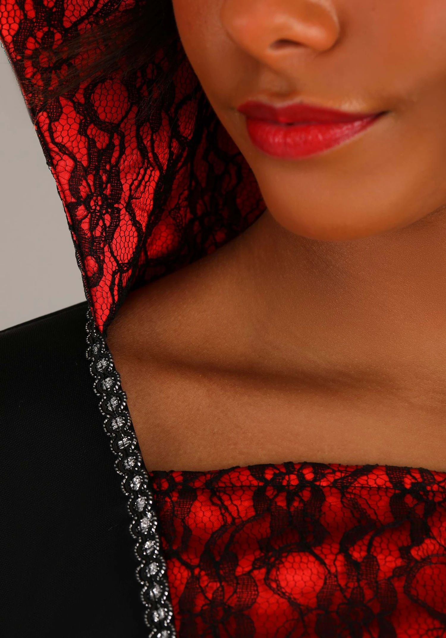 Women's Plus Size Regal Vampire Costume Dress 4 Women's Plus Size Regal Vampire Costume Dress - Image 4