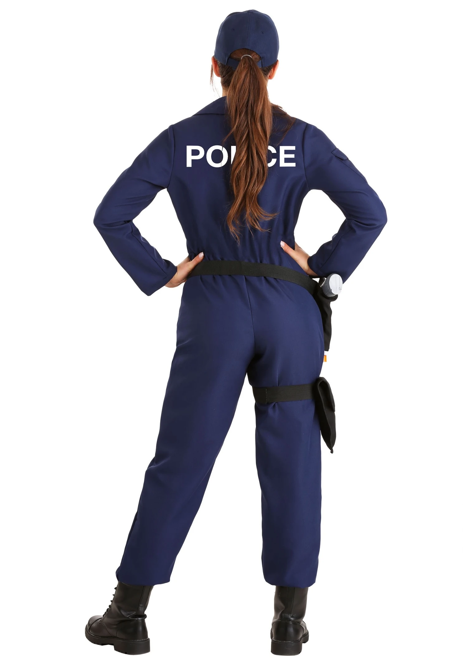 Women's Plus Size Tactical Cop Jumpsuit Costume 2 Women's Plus Size Tactical Cop Jumpsuit Costume - Image 2