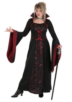Royal Vampire Costume For Women -Halloween Night Deals Store womens royal vampire costume alt 2