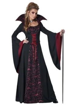 Royal Vampire Costume For Women -Halloween Night Deals Store womens royal vampire costume alt 3