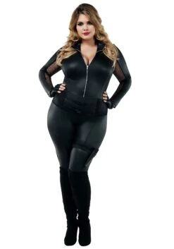 Plus Size Secret Agent Costume For Women