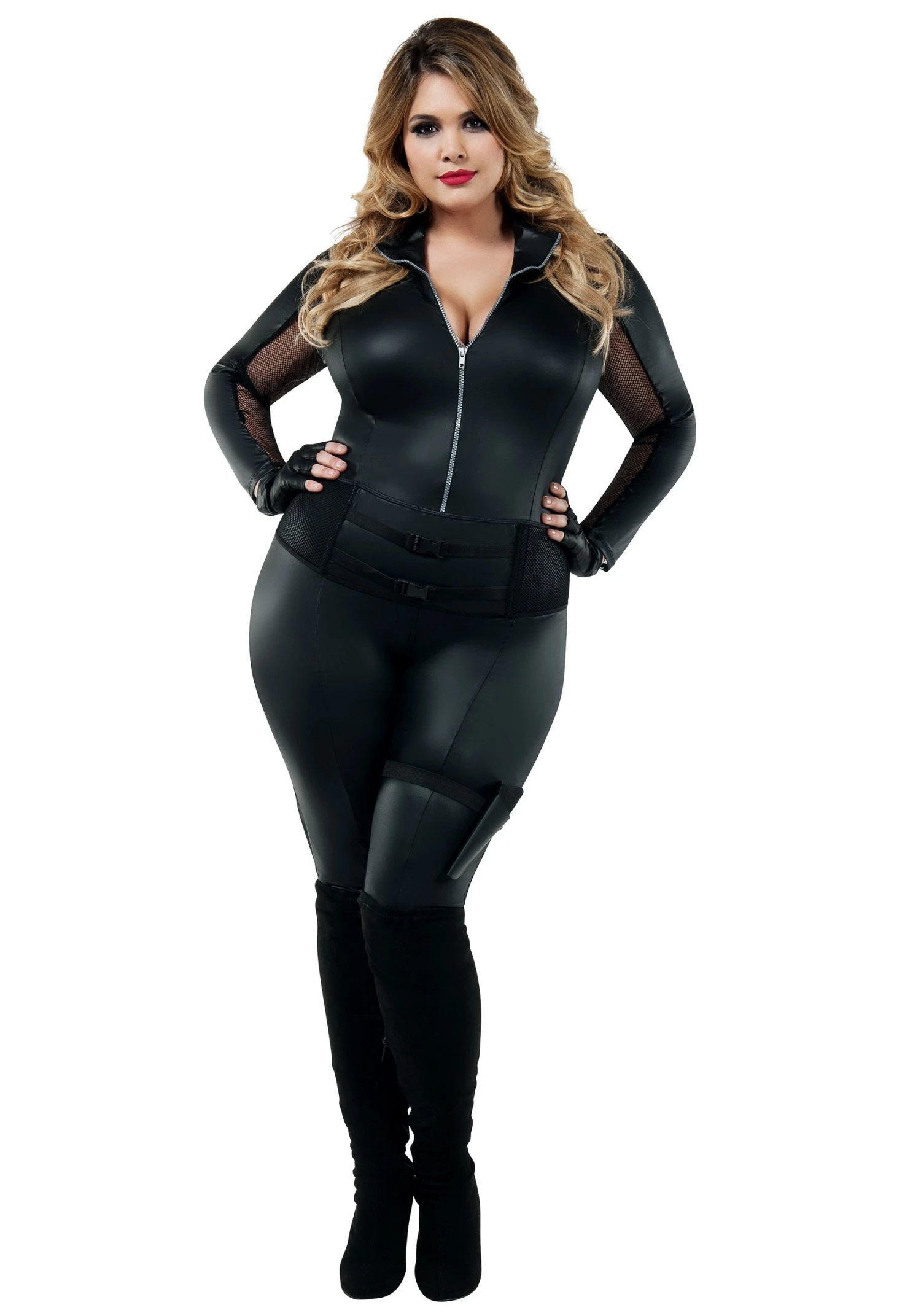 Plus Size Secret Agent Costume For Women 1 Plus Size Secret Agent Costume For Women