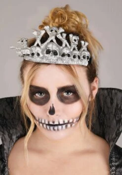 Fun World Skeleton Queen Costume For Women -Halloween Night Deals Store womens skeleton queen costume alt 3