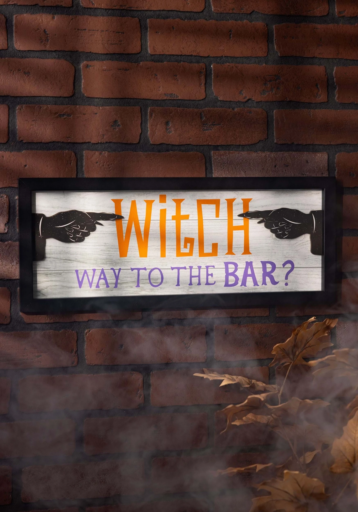 Wooden Witch Bar Halloween Sign Decoration 1 Wooden Witch Bar Halloween Sign Decoration