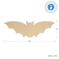 Woodpeckers Crafts, DIY Unfinished Wood 12" Bat Cutout, Pack Of 12 -Halloween Night Deals Store woodpeckers crafts diy unfinished wood 12 bat cutout pack of 1214123019 a02NOWA