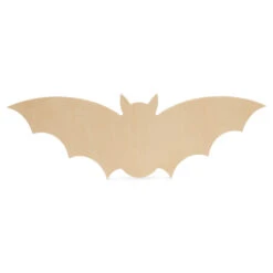 Woodpeckers Crafts, DIY Unfinished Wood 12" Bat Cutout, Pack Of 12