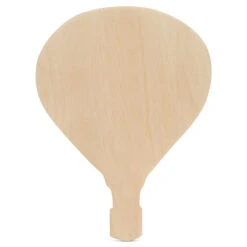 Woodpeckers Crafts, DIY Unfinished Wood 12" Hot Air Balloon Cutouts, Pack Of 3