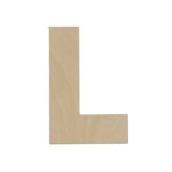 Woodpeckers Crafts, DIY Unfinished Wood 12" Letter L, Pack Of 3