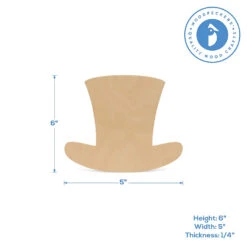 Woodpeckers Crafts, DIY Unfinished Wood 6" Leprechaun Hat Cutout, Pack Of 12 -Halloween Night Deals Store woodpeckers crafts diy unfinished wood 6 leprechaun hat cutout pack of 1214121158 a02NOWA