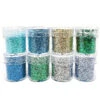 Wrapables Chunky Glitter For Hair Face Makeup Nail Art Decoration (8 Colors), Blue Green