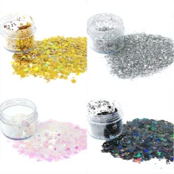 Wrapables Chunky Sparkling Glitter For Hair Face Makeup Nail Art Decoration (8 Colors), Rainbow Star Powder 6 Wrapables Chunky Sparkling Glitter For Hair Face Makeup Nail Art Decoration (8 Colors), Rainbow Star Powder -Halloween Night Deals Store wrapables chunky sparkling glitter for hair face makeup nail art decoration 8 colors rainbow star powder14410186 a02NOWA