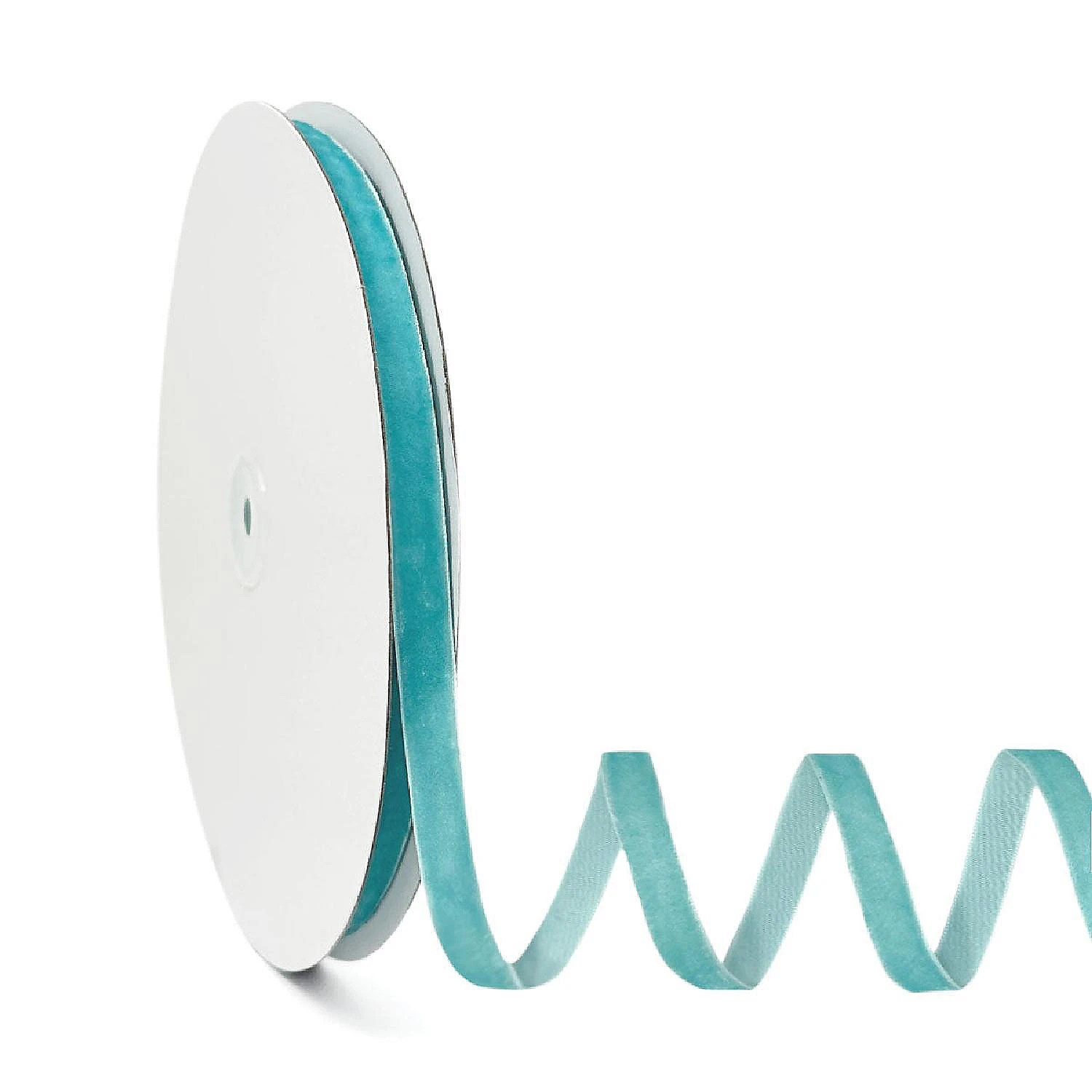 Wrapables Ice Blue 3/8 Inch Velvet Ribbon (25 Yards) 1 Wrapables Ice Blue 3/8 Inch Velvet Ribbon (25 Yards)