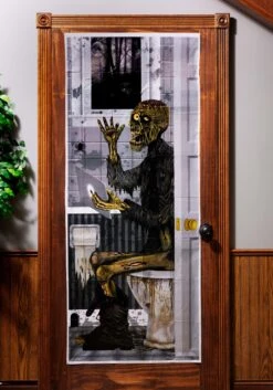 Fun World Zombie Toilet Door Cover Halloween Decoration